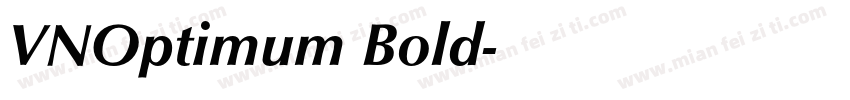 VNOptimum Bold字体转换